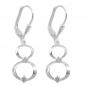 Preview: Ohrbrisur Ohrhänger Ohrringe 31x10mm 2 Ringe mit Zirkonias Silber 925 Preview: Ohrbrisur Ohrhänger Ohrringe 31x10mm 2 Ringe mit Zirkonias Silber 925