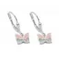 Preview: Ohrbrisur Ohrhänger Ohrringe 19x6mm Schmetterling rosa lackiert mit Zirkonia Silber 925 Preview: Ohrbrisur Ohrhänger Ohrringe 19x6mm Schmetterling rosa lackiert mit Zirkonia Silber 925