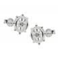 Preview: Ohrstecker Ohrring 9mm Steuerrad Zirkonia Silber 925 Preview: Ohrstecker Ohrring 9mm Steuerrad Zirkonia Silber 925