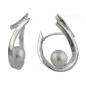 Preview: Ohrring Creole Klappscharnier 23x15mm mit Zirkonias und Zuchtperle Silber 925 Preview: Ohrring Creole Klappscharnier 23x15mm mit Zirkonias und Zuchtperle Silber 925