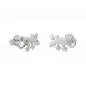 Preview: Ohrstecker Ohrring 11x6mm Schwanzlurch glänzend Silber 925