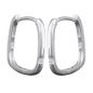 Preview: Creole Ohrring 155x15mm Klappscharnier quadratisch mit Zirkonia Silber 925