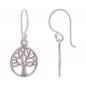 Preview: Ohrhaken Ohrring 24x11mm Baum des Lebens kreisrund glänzend Silber 925 Preview: Ohrhaken Ohrring 24x11mm Baum des Lebens kreisrund glänzend Silber 925