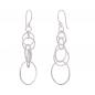 Preview: Ohrhaken Ohrring 50x165mm mit je 6 beweglichen Ringen Silber 925 Preview: Ohrhaken Ohrring 50x165mm mit je 6 beweglichen Ringen Silber 925