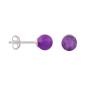 Preview: Ohrstecker Ohrring ca. 6mm Amethyst Silber 925 Preview: Ohrstecker Ohrring ca. 6mm Amethyst Silber 925