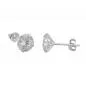 Preview: Ohrstecker Ohrring 8mm Zirkonia rund gefasst Silber 925