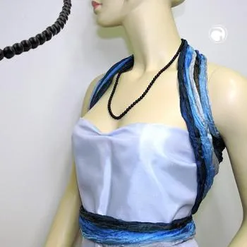 Kette 6mm Perle Kunststoff schwarz-glänzend 60cm