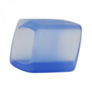 Tuchring 45x36x18mm Sechseck hellblau-transparent matt Kunststoff