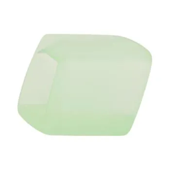 Tuchring 45x36x18mm Sechseck lindgrün-transparent matt Kunststoff