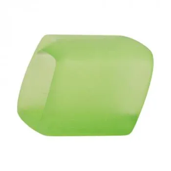Tuchring 45x36x18mm Sechseck apfelgrün-transparent matt Kunststoff