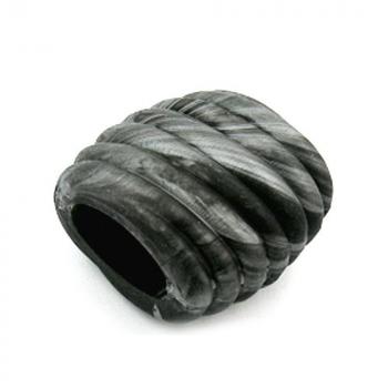 Tuchring 35x34x23mm Spirale Kunststoff schwarz-grau-silber-marmoriert matt