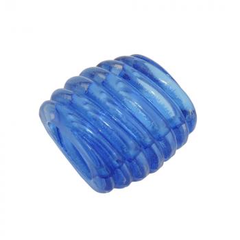 Tuchring 35x34x23mm Spirale Kunststoff blau-transparent glänzend