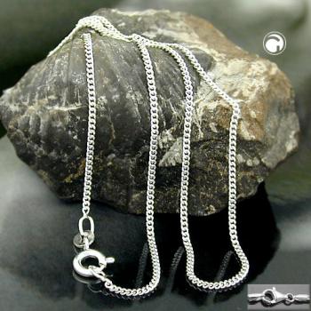 Kette 14mm Flachpanzerkette 2x diamantiert Silber 925 60cm