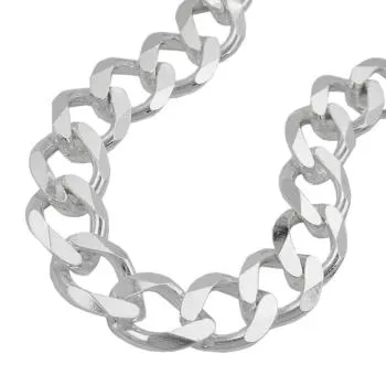 Armband 11x3mm Weitpanzer Silber 925 23cm