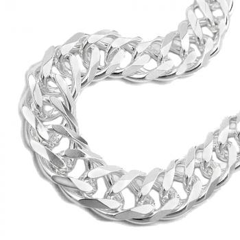 Kette 11x35mm Zwillingspanzer Silber 925 55cm