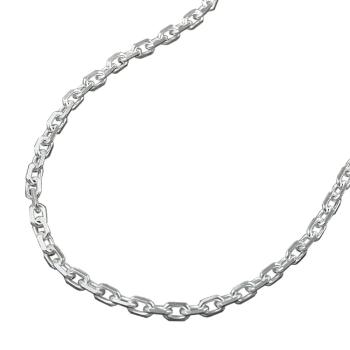 Kette 2mm Ankerkette 8x diamantiert Silber 925 38cm