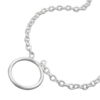 Kette 22mm Ankerkette für Charmeinhänger Silber 925 38cm