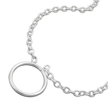 Kette 22mm Ankerkette für Charmeinhänger Silber 925 38cm