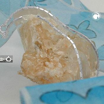 Armband 1x1mm Kobrakette 4x diamantiert Silber 925 19cm