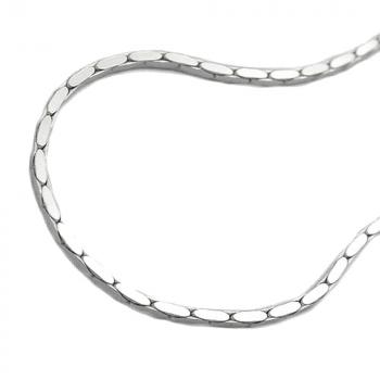 Armband 1x1mm Kobrakette 4x diamantiert Silber 925 19cm