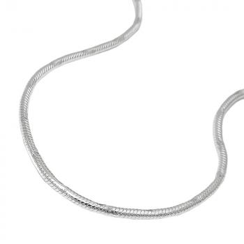 Kette 13mm runde Schlangenkette diamantiert Silber 925 38cm