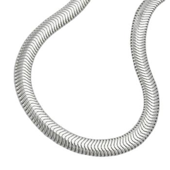 Kette 4mm Schlange flach glänzend Silber 925 45cm