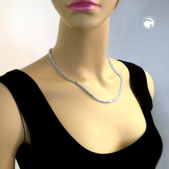 Kette ca.2mm Königskette vierkant glänzend Silber 925 45cm