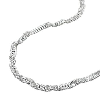 Kette 2mm Singapurkette diamantiert Silber 925 60cm