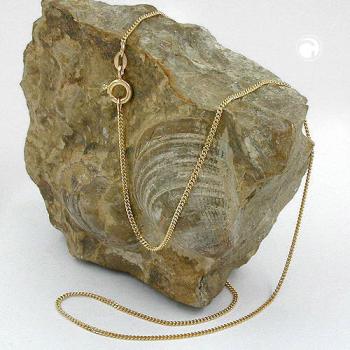 Kette 1mm Panzerkette 9Kt GOLD 38cm