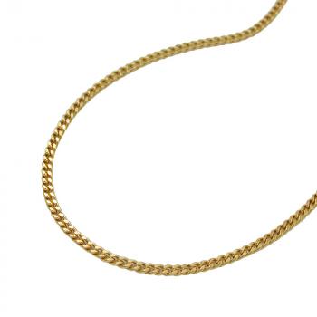 Kette 1mm Panzerkette 9Kt GOLD 45cm