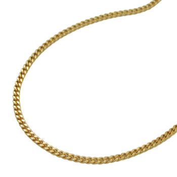 Kette 1,4mm Panzerkette 14Kt GOLD 50cm