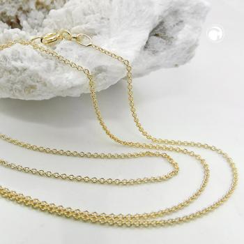 Kette 1,1mm Ankerkette rund 9Kt GOLD 38cm