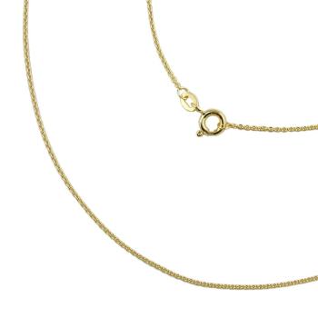 Kette 1,1mm Ankerkette rund 9Kt GOLD 42cm