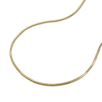 Kette 0,7mm Schlange 5-kant 14Kt GOLD 40cm