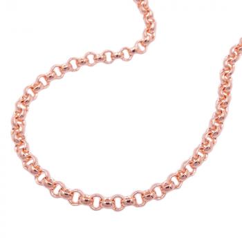 Collier 2,5mm Erbskette 14Kt Rotgold 45cm