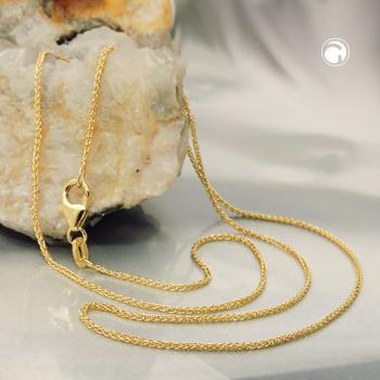 Kette 1,1mm Zopfkette 9Kt GOLD 45cm