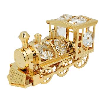 Tischdekoration Lokomotive 80x50mm mit Glas-Steinen