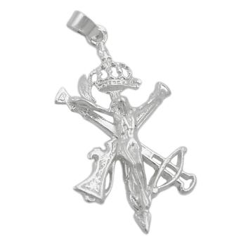Anhänger 31x17mm Legionärs-Kreuz glänzend Silber 925
