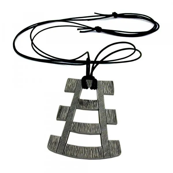 Kette 67x54mm mit Zinn-Anhänger 110cm Kette 67x54mm mit Zinn-Anhänger 110cm