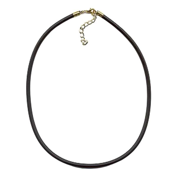 Rundschnur 4mm Vollgummikette Naturkautschuk Verschluss goldfarbig 40cm Rundschnur 4mm Vollgummikette Naturkautschuk Verschluss goldfarbig 40cm