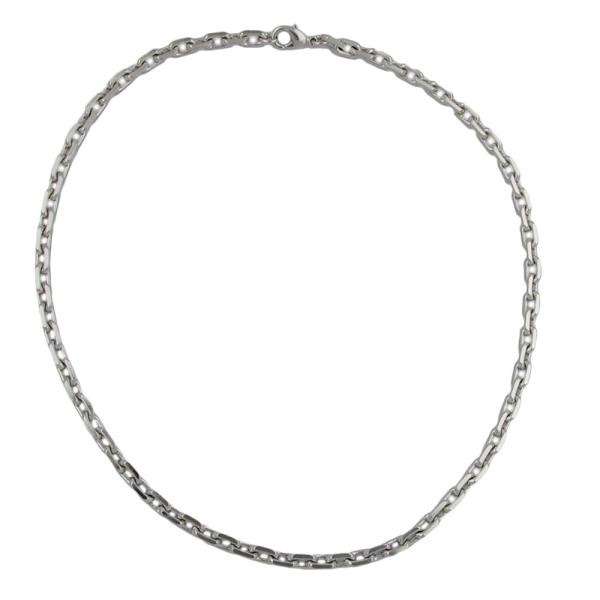 Armband 6x6mm Ankerkette Tombak rhodiniert 20cm Armband 6x6mm Ankerkette Tombak rhodiniert 20cm
