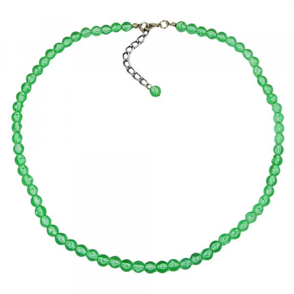 Kette, Perle, 6, kiwi-transparent