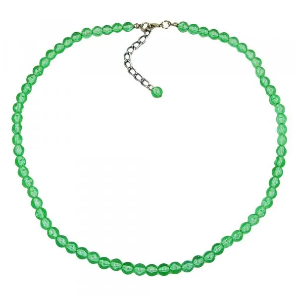 Kette, Perle, 6, kiwi-transparent Kette, Perle, 6, kiwi-transparent