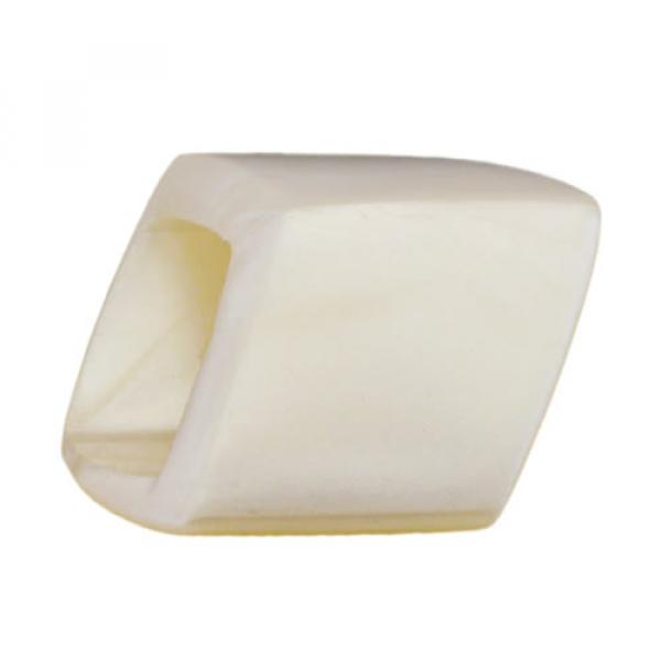 Tuchring 45x36x18mm Sechseck wachsweiß glänzend Kunststoff Tuchring 45x36x18mm Sechseck wachsweiß glänzend Kunststoff