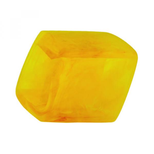 Tuchring 45x36x18mm Sechseck gelb-weiß-transparent glänzend Kunststoff Tuchring 45x36x18mm Sechseck gelb-weiß-transparent glänzend Kunststoff