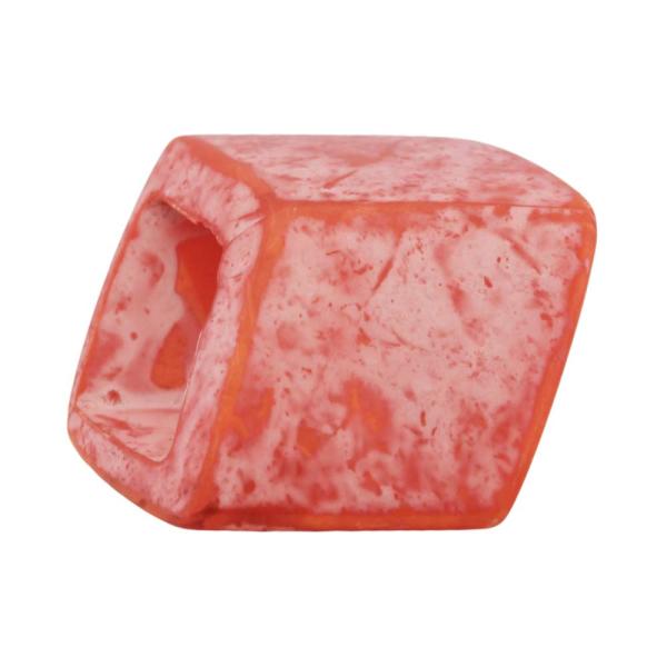 Tuchring 45x36x18mm Sechseck rosa-weiß-gefleckt matt Kunststoff Tuchring 45x36x18mm Sechseck rosa-weiß-gefleckt matt Kunststoff