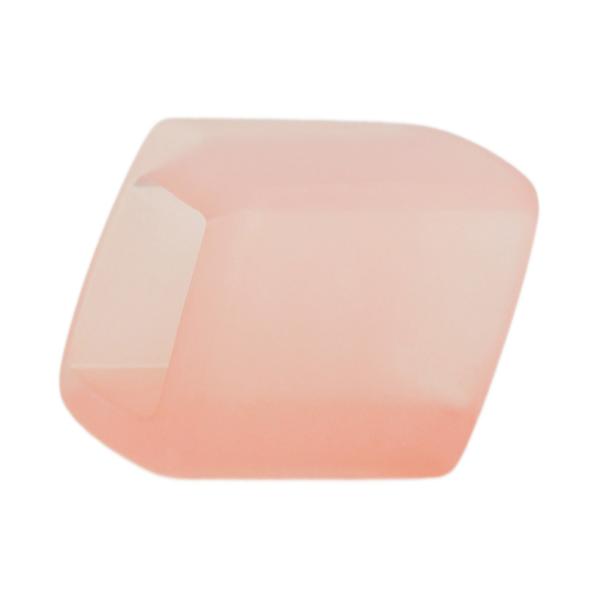 Tuchring 45x36x18mm Sechseck rosa-transparent matt Kunststoff