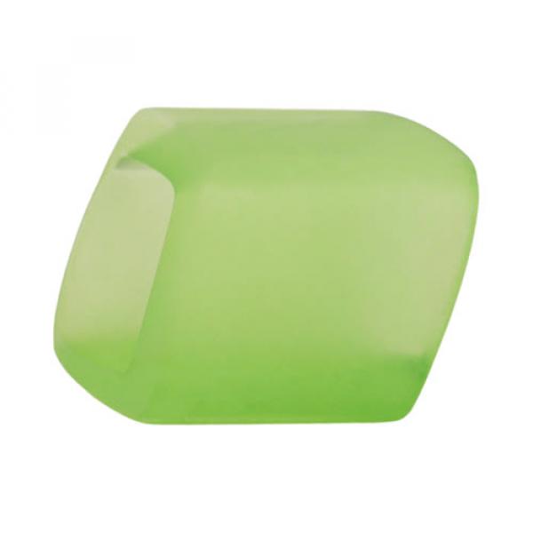 Tuchring 45x36x18mm Sechseck apfelgrün-transparent matt Kunststoff Tuchring 45x36x18mm Sechseck apfelgrün-transparent matt Kunststoff