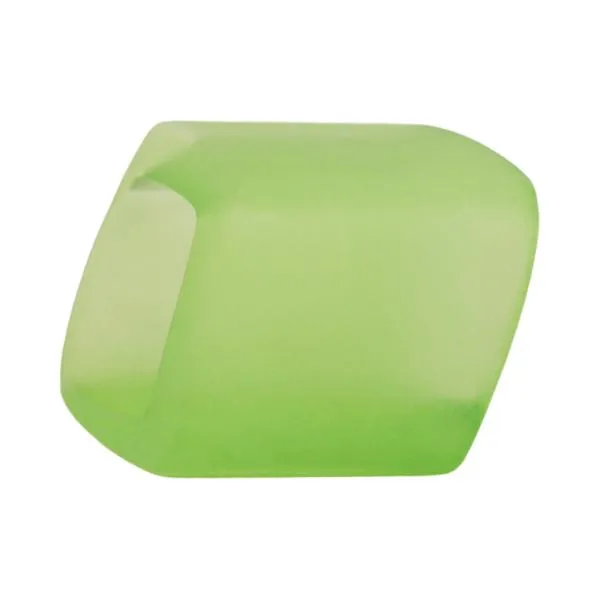Tuchring 45x36x18mm Sechseck apfelgrün-transparent matt Kunststoff