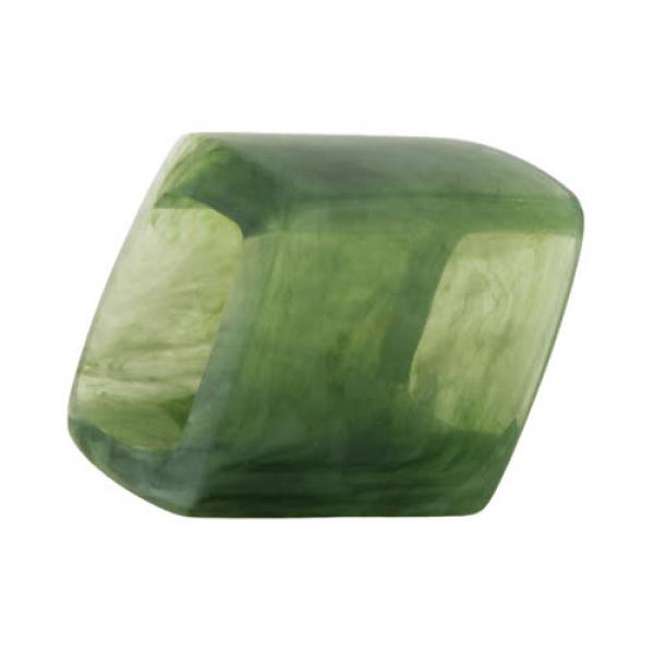 Tuchring 45x36x18mm Sechseck olivgrün-transparent marmoriert glänzend Kunststoff Tuchring 45x36x18mm Sechseck olivgrün-transparent marmoriert glänzend Kunststoff